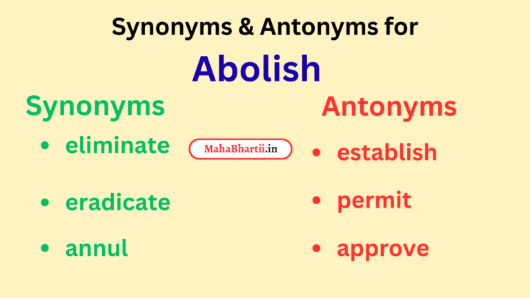 Abolish meaning in marathi, Abolish meaning in hindi