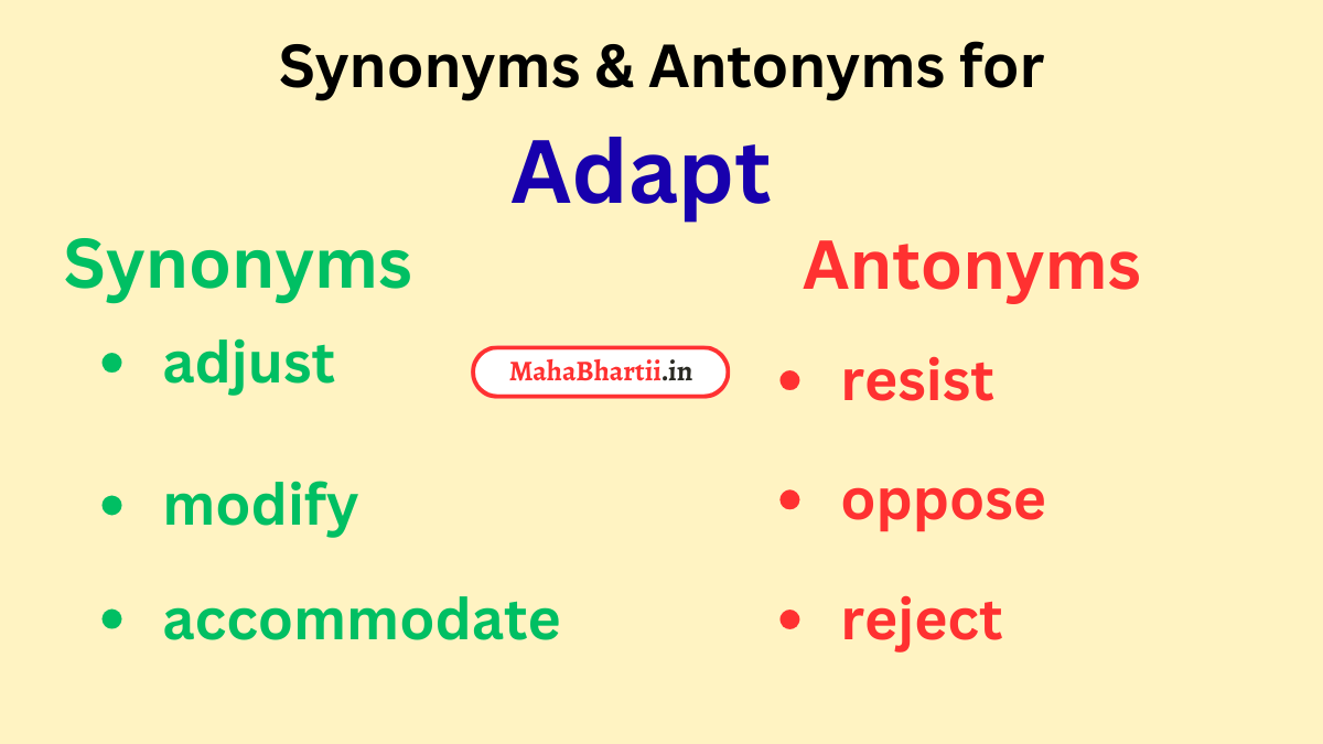 Adapt, Adapt meaning in marathi, Adapt meaning in hindi